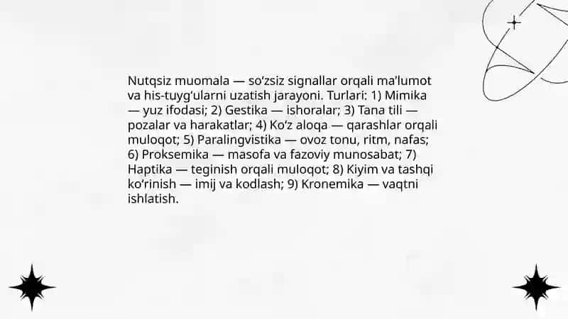 Nutqli va nutq siz muomala 4