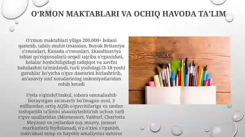 Ta'limning tashkiliyatining noan'anaviy shakllari 4