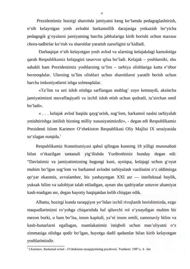 ISLOM KARIMOV ASARLARI MUSTAQIL O’ZBEKISTONNING ILMIY NAZARIY USLUBITY ASOSLARI 4