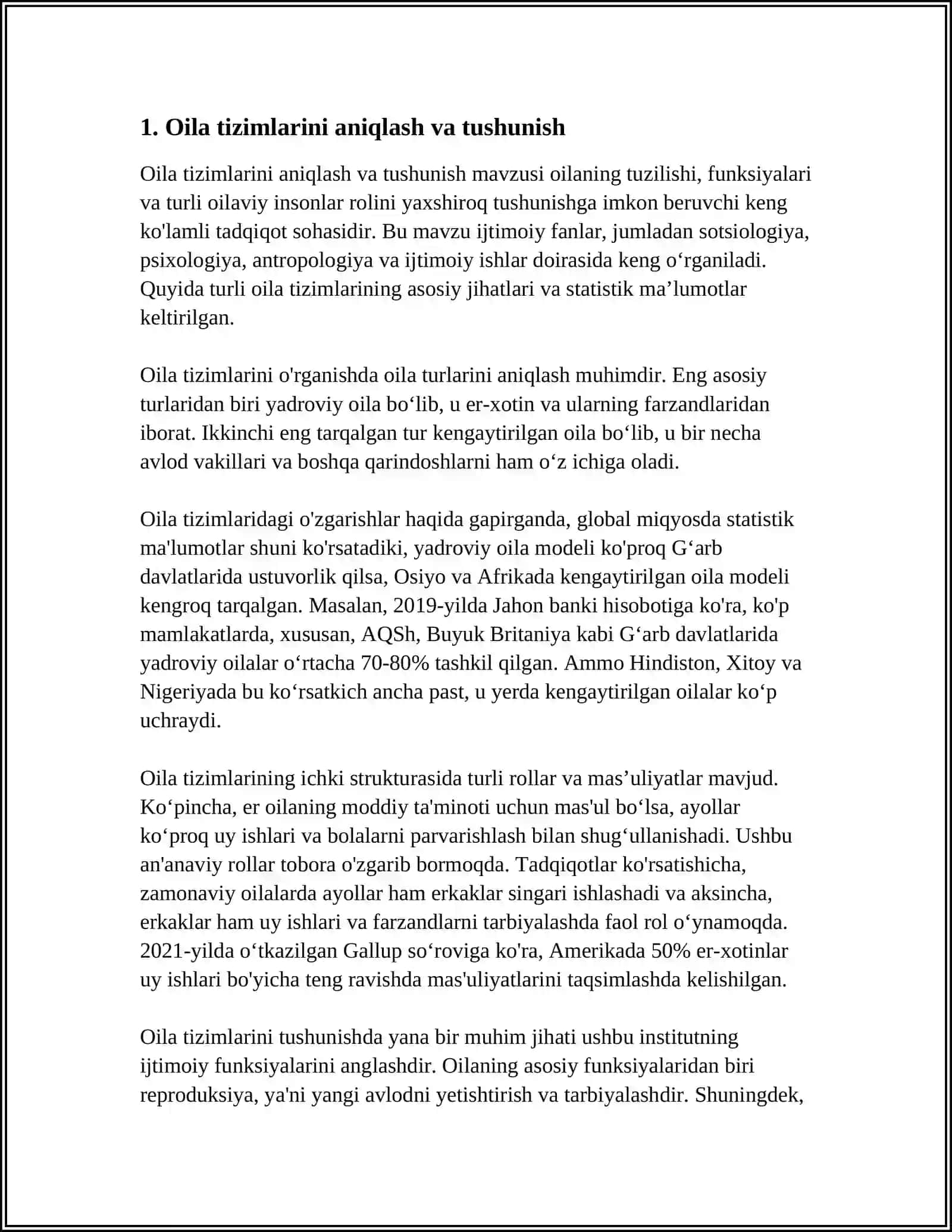 OILAVIY MUNOSABATLARNI KORREKSIYA QILISHDA TIZIMLI OILAVIY TERAPIYADAN FOYDALANISH 4