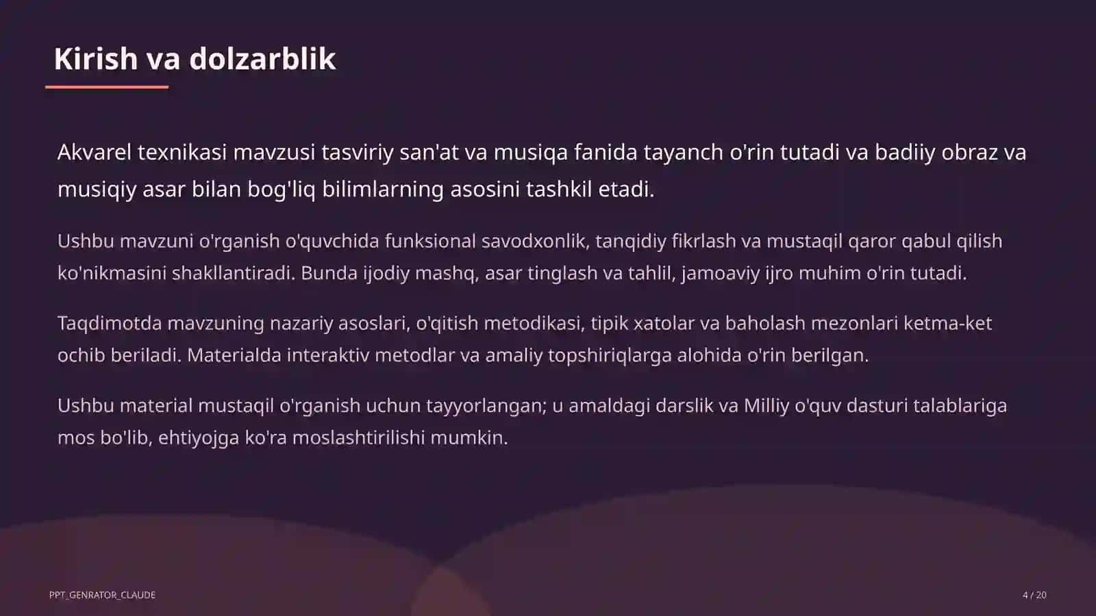 Akvarel texnikasi (5-sinf) 4