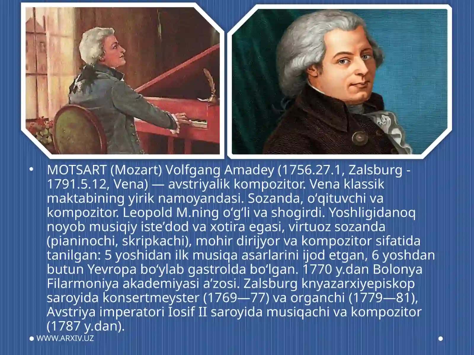 V.A. Motsart hayoti va ijodi 4