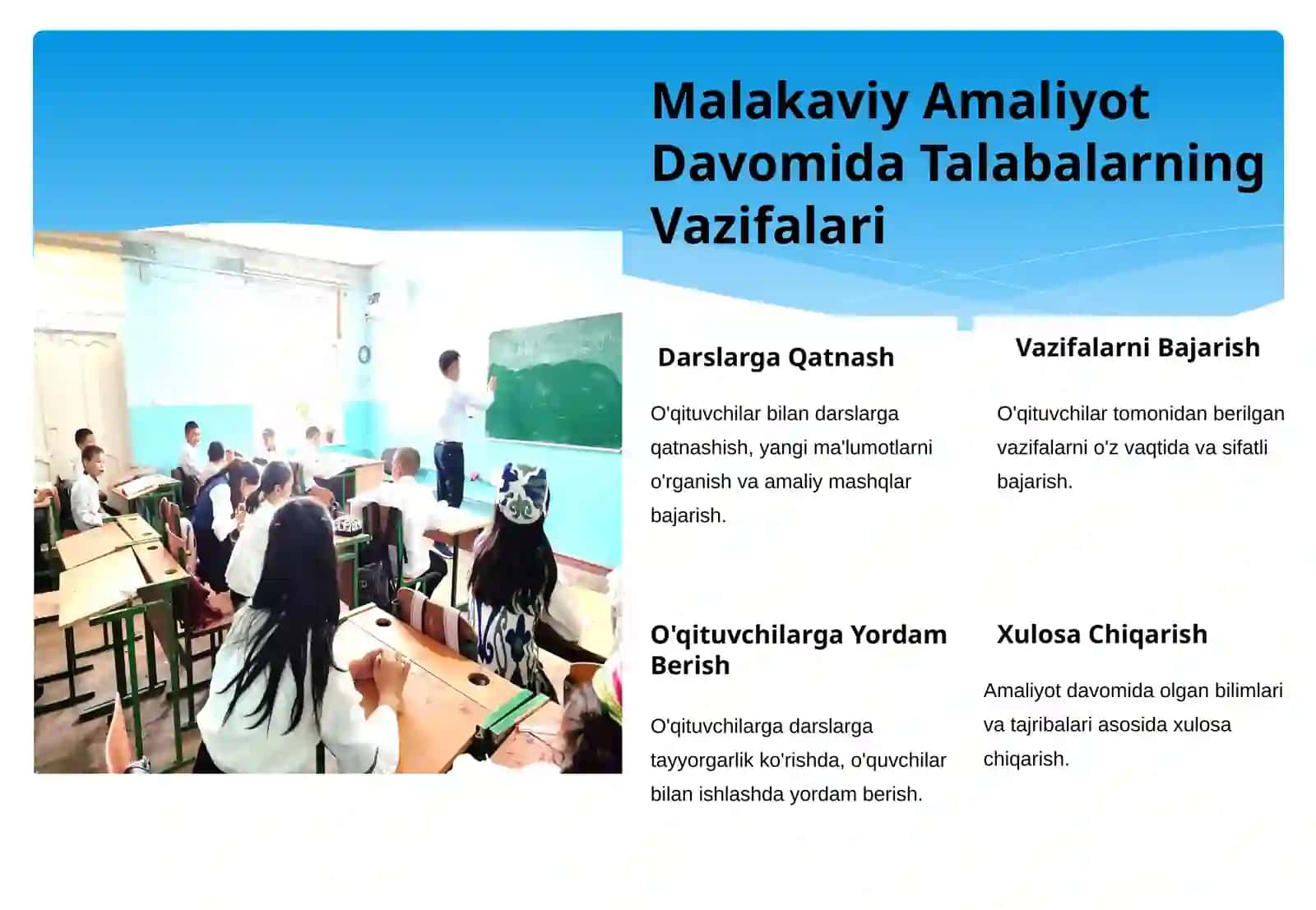 Maktabda Malakaviy Amaliyot 4