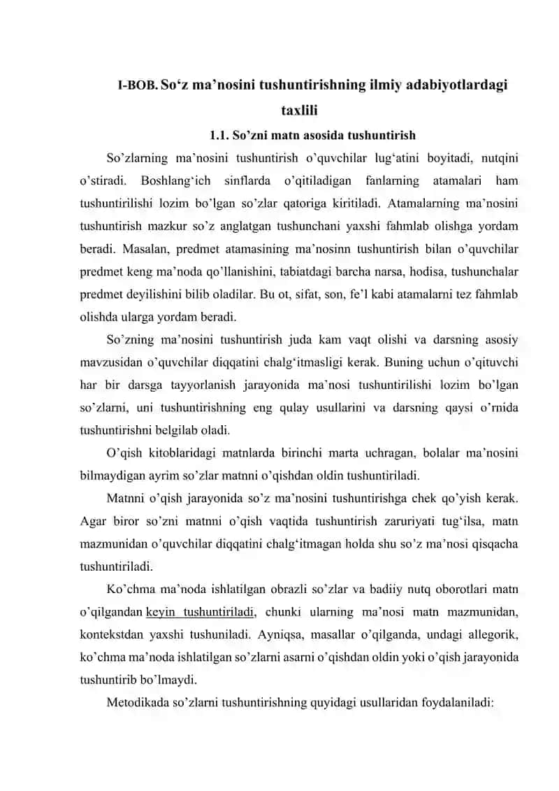 Soʻz maʼnosini tushuntirish 4