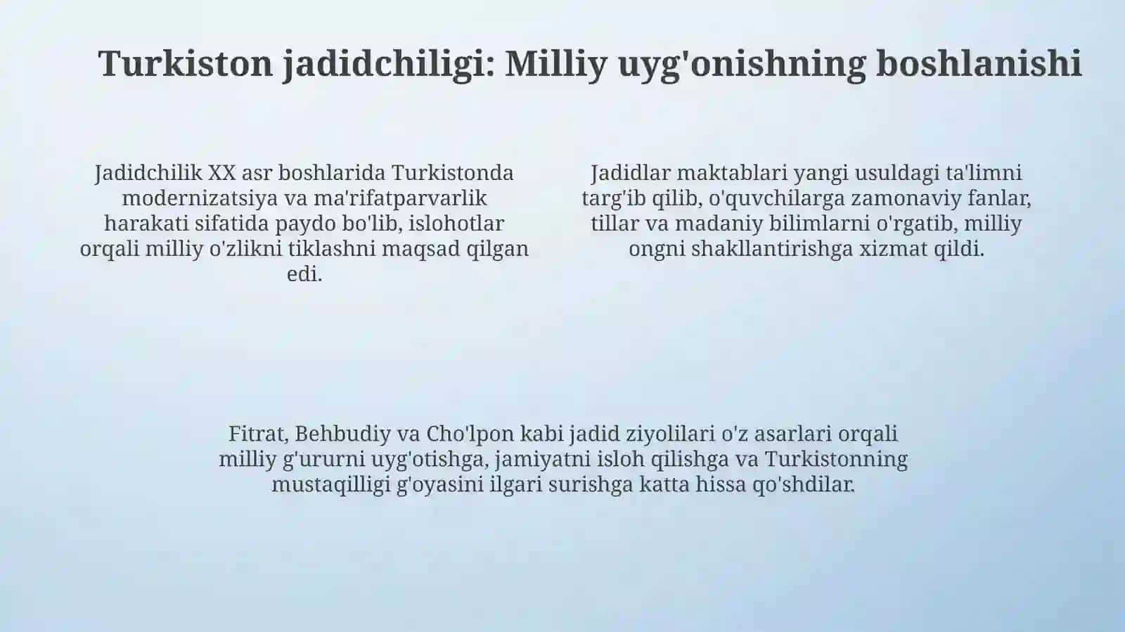 Ózbekistonda mustaqillik g'oyalarining tarixiy asoslari 4