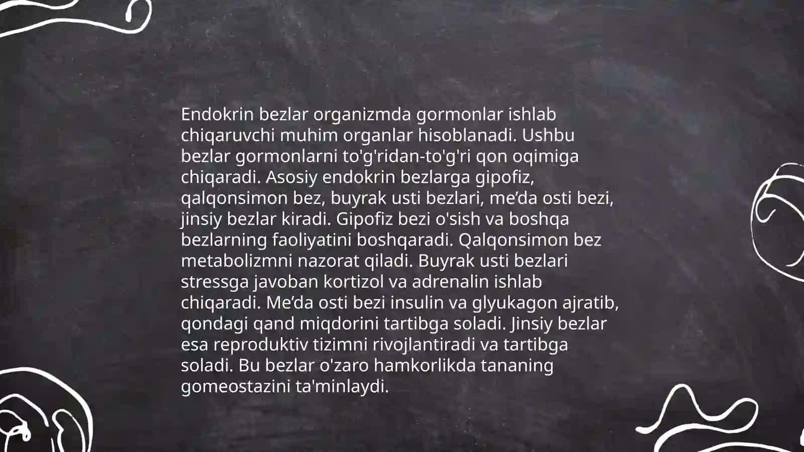Endokrin tizimning inson organizmi va xulq-atvorning ahamiyati 4