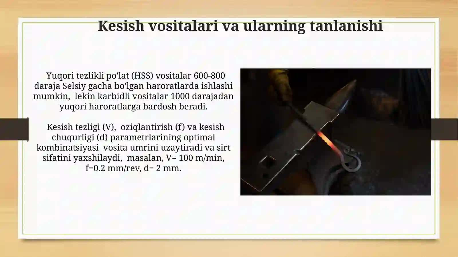 Metallni kesish va qirralariga ishlov berish 4