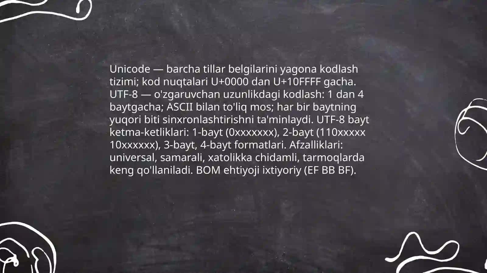 Axborotni kodlash turlari 4