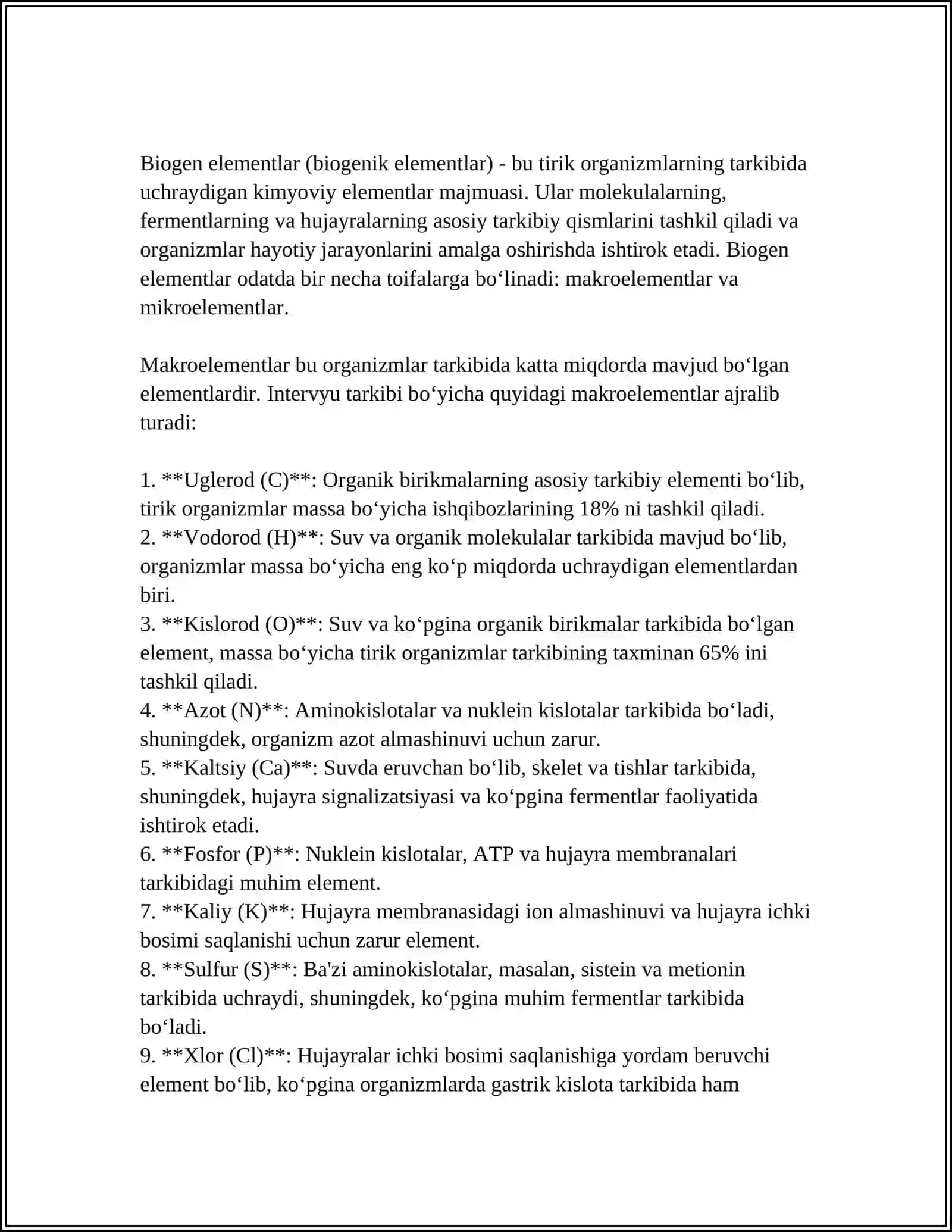 BIOGEN ELEMENTLAR 4