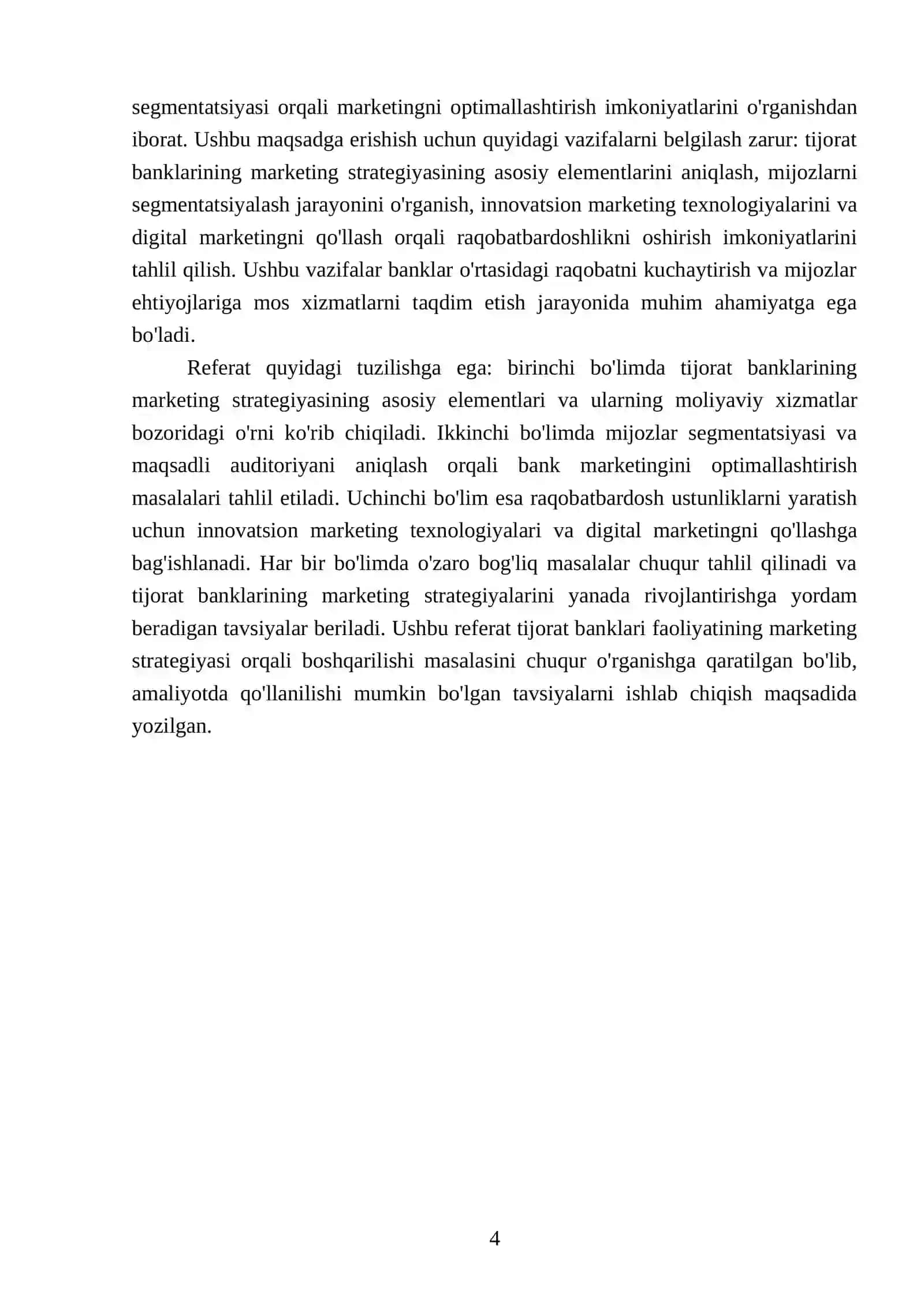 Tijorat banklari faoliyatini marketing strategiyasi orqali boshqarish 4