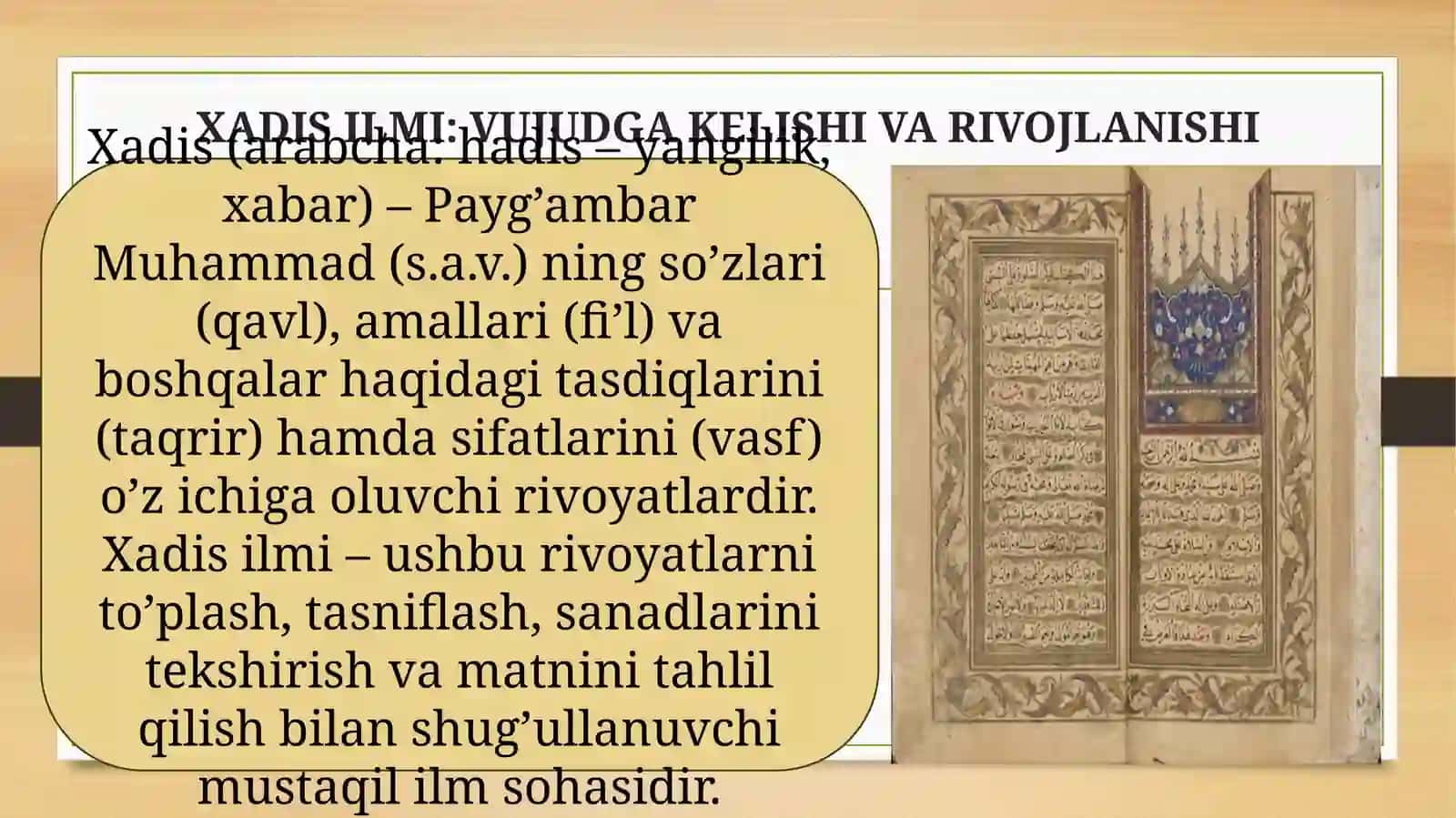 SUFIYLIK VA XADIS ILMI 4