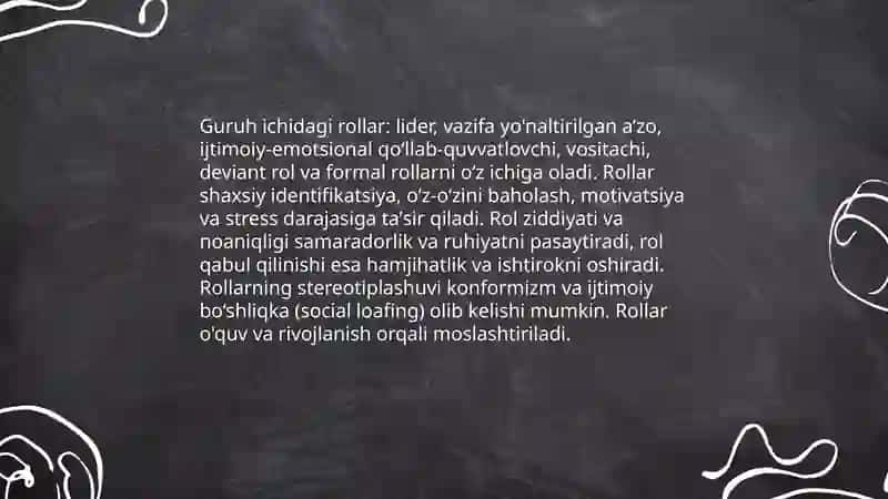 Kichik guruh va jamoa psixologiyasi 4