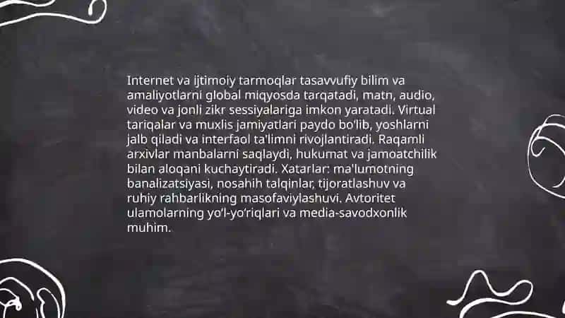 Globallashuv tasavvuf 4