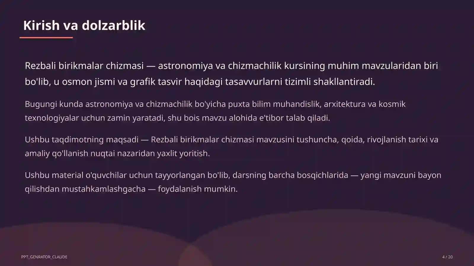 Rezbali birikmalar chizmasi (9-sinf) 4