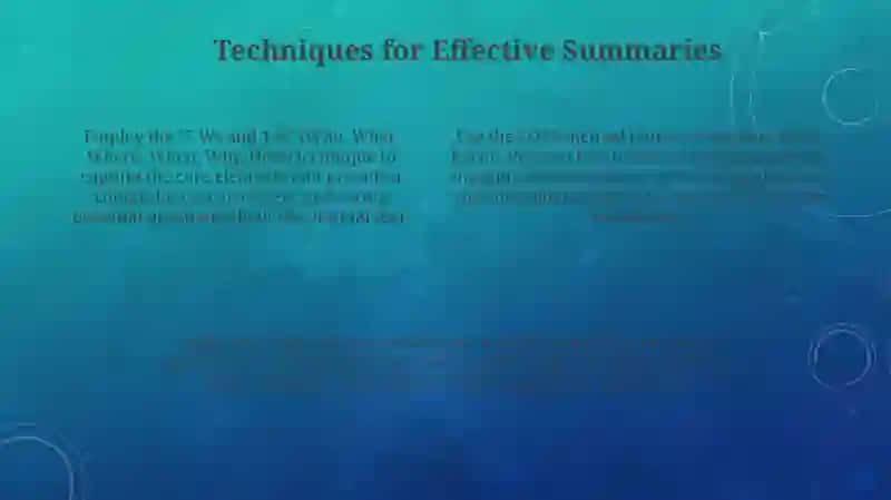 Summary writing 4