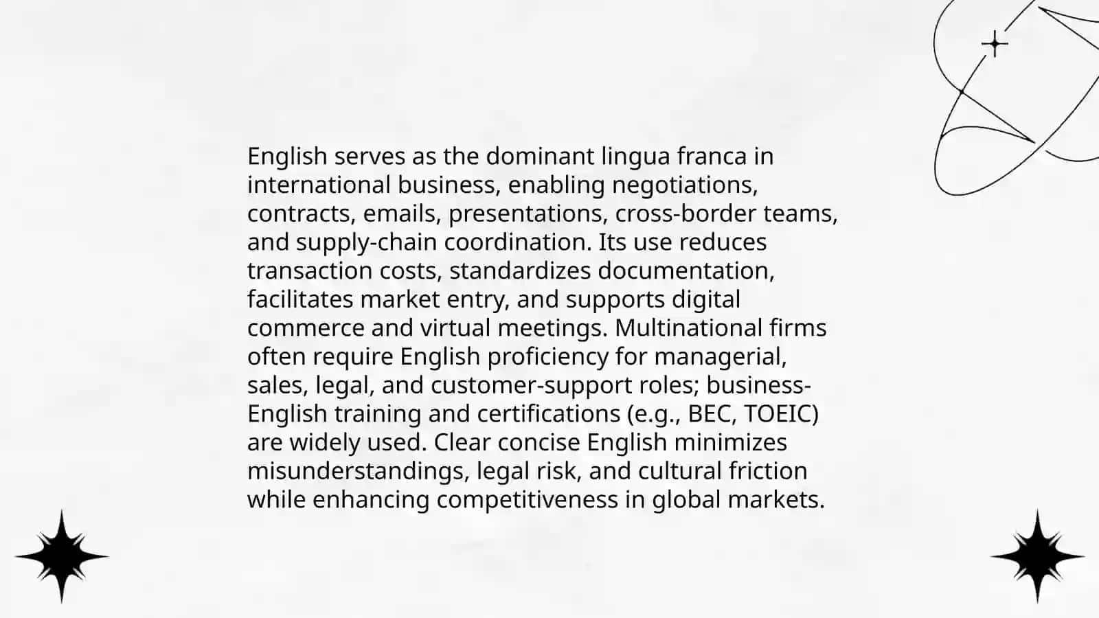 English is the language of communication 4