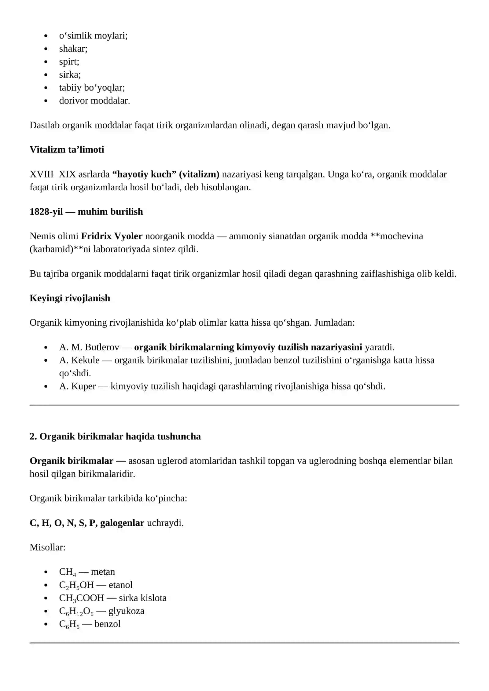 Organik kimyo tarixi 4
