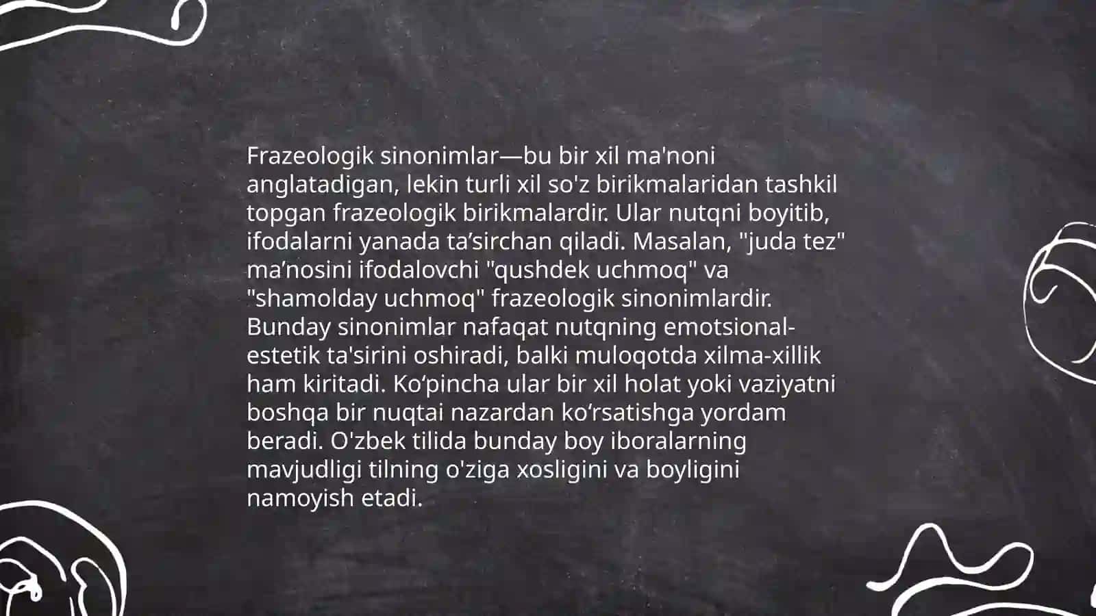 Frazemalarning semantik turlari:omonim, sinonim va antonim iboralar 4