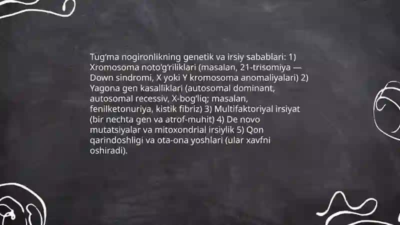 Bolalarda nogironlikning kelib chiqish sabablari va xususiyatlari 4