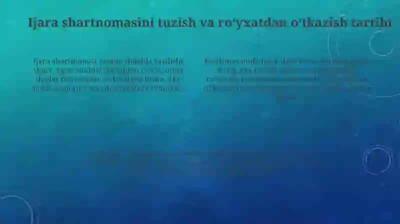 KO’CHMAS MULKLARNING IJARA SHARTNOMASIGA OID ME’YORLAR TAHLILI 4