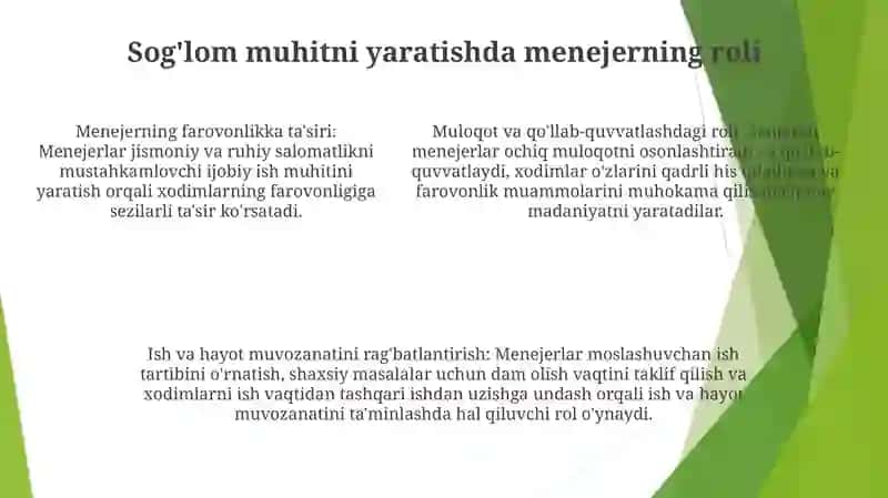 Maktabda Soģlom Muhitni Shakllantirishda Menenjerning Lider Bilan Ishlash Samaradorligini Oshirish 4