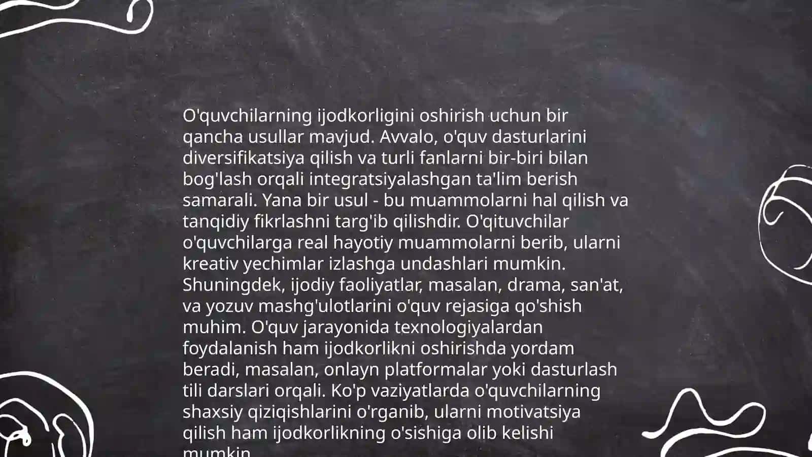O'quvchilarda mustaqillikni shakllantirish tarbiya jarayoni samaradorligi omili sifatida 4
