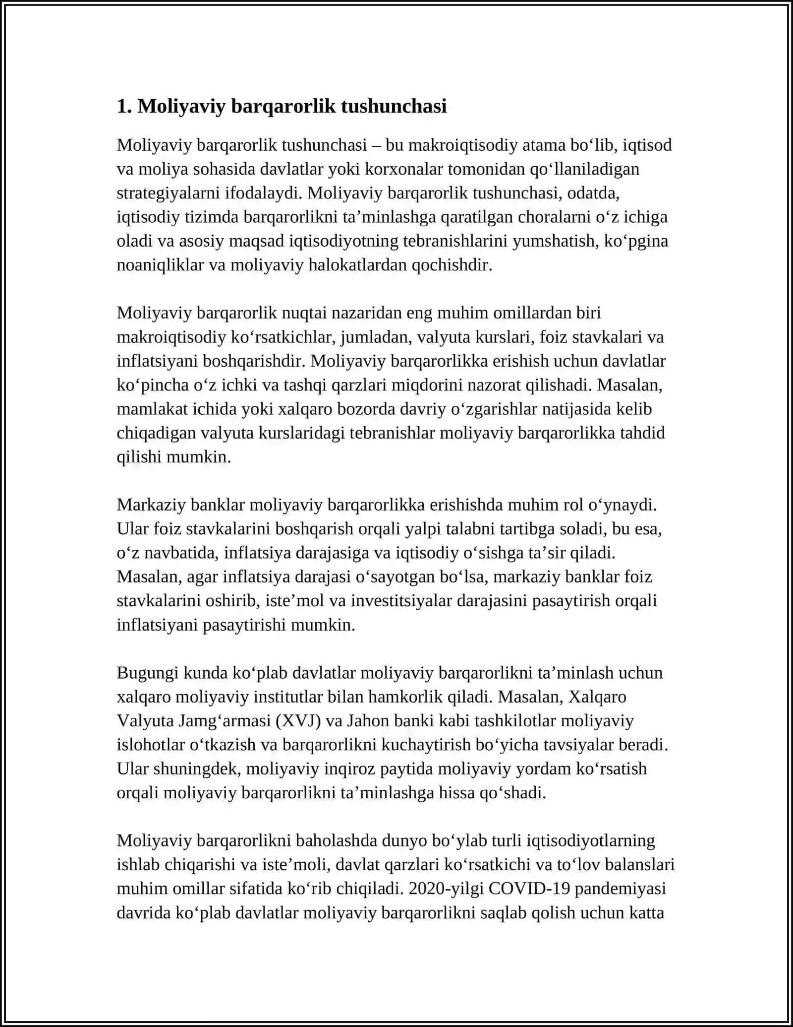 MOLIYAVIY BARQARORLIK VA LIKVIDLIKNI BAHOLASH 4