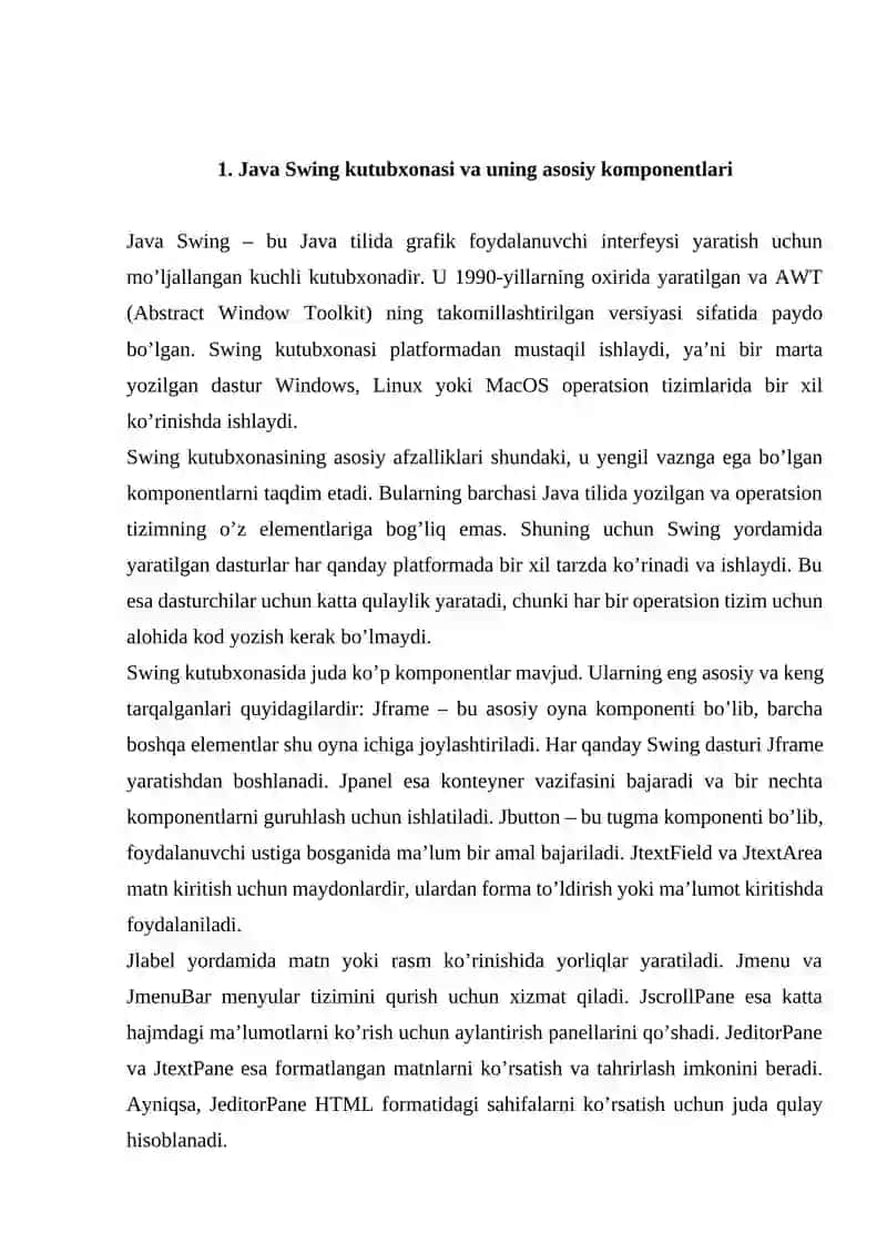 JAVA SWING ASOSIDA SODDA WEB BRAUZER YARATISH 4