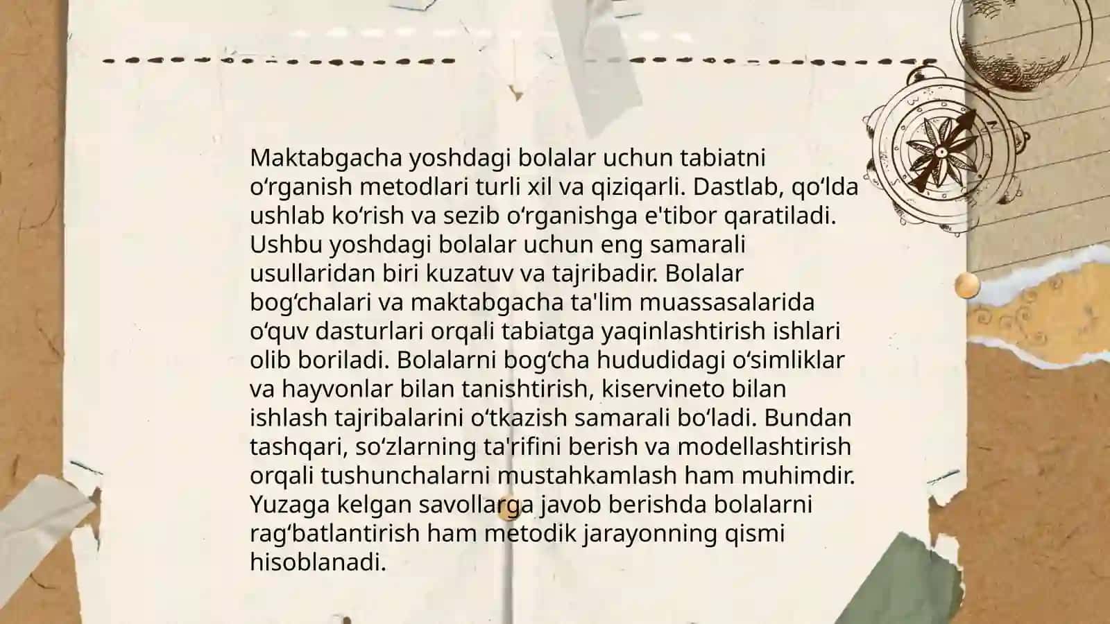 Maktabgachayoshdagi bolalarni tabiat bilan tanishtirish 4