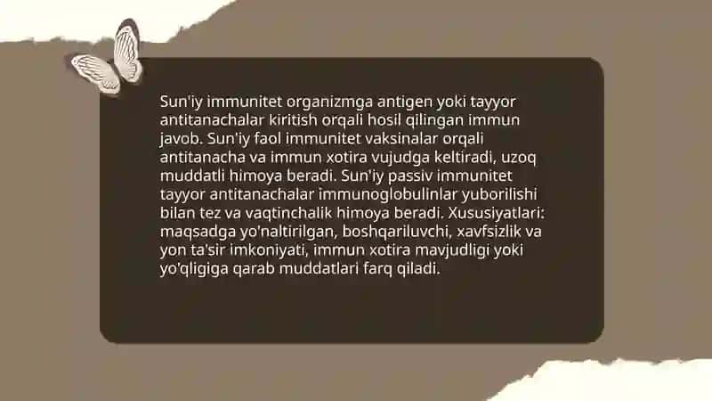 Tabiiy va sun'iy immunitet 4