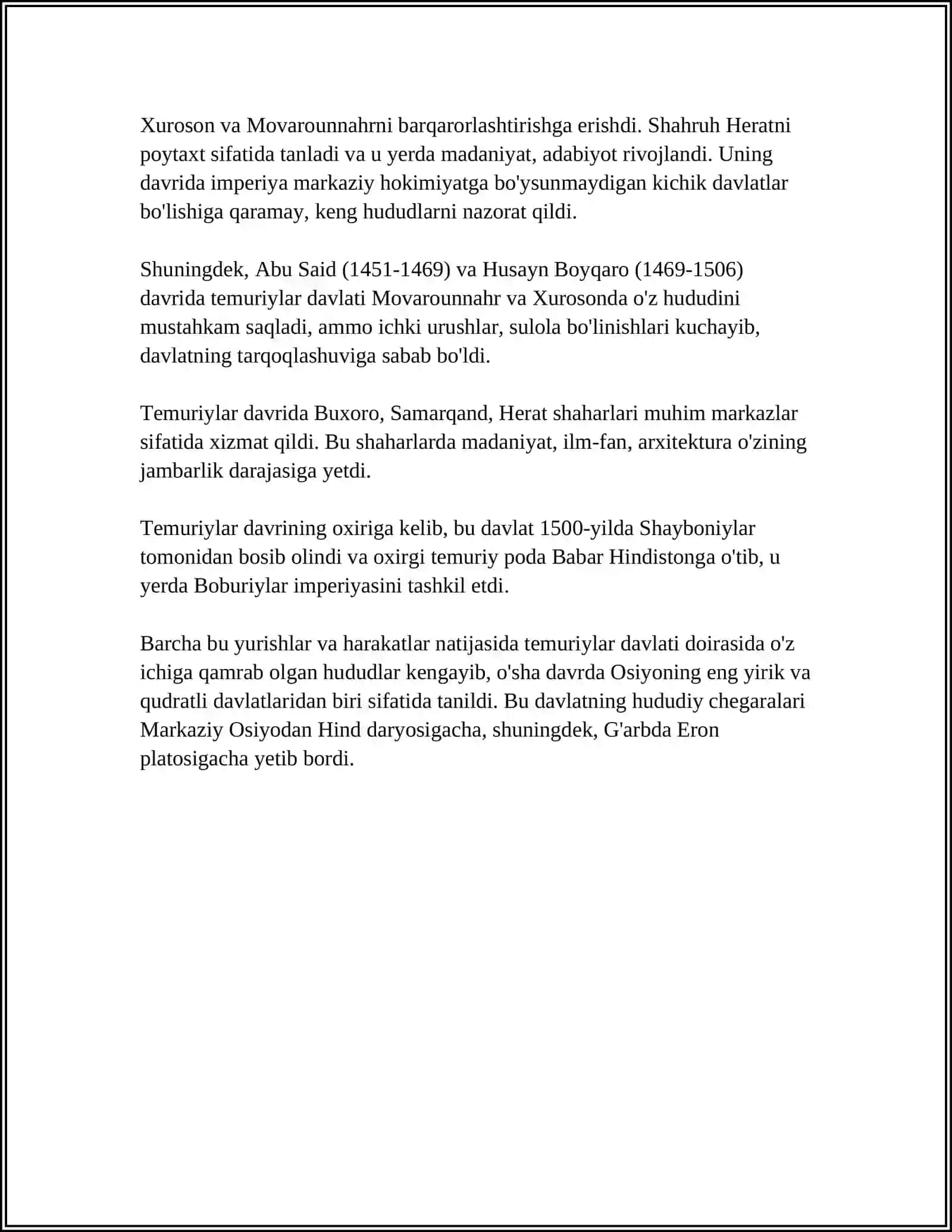 TEMURIYLAR TARIXI GEOGRAFIYASI 4