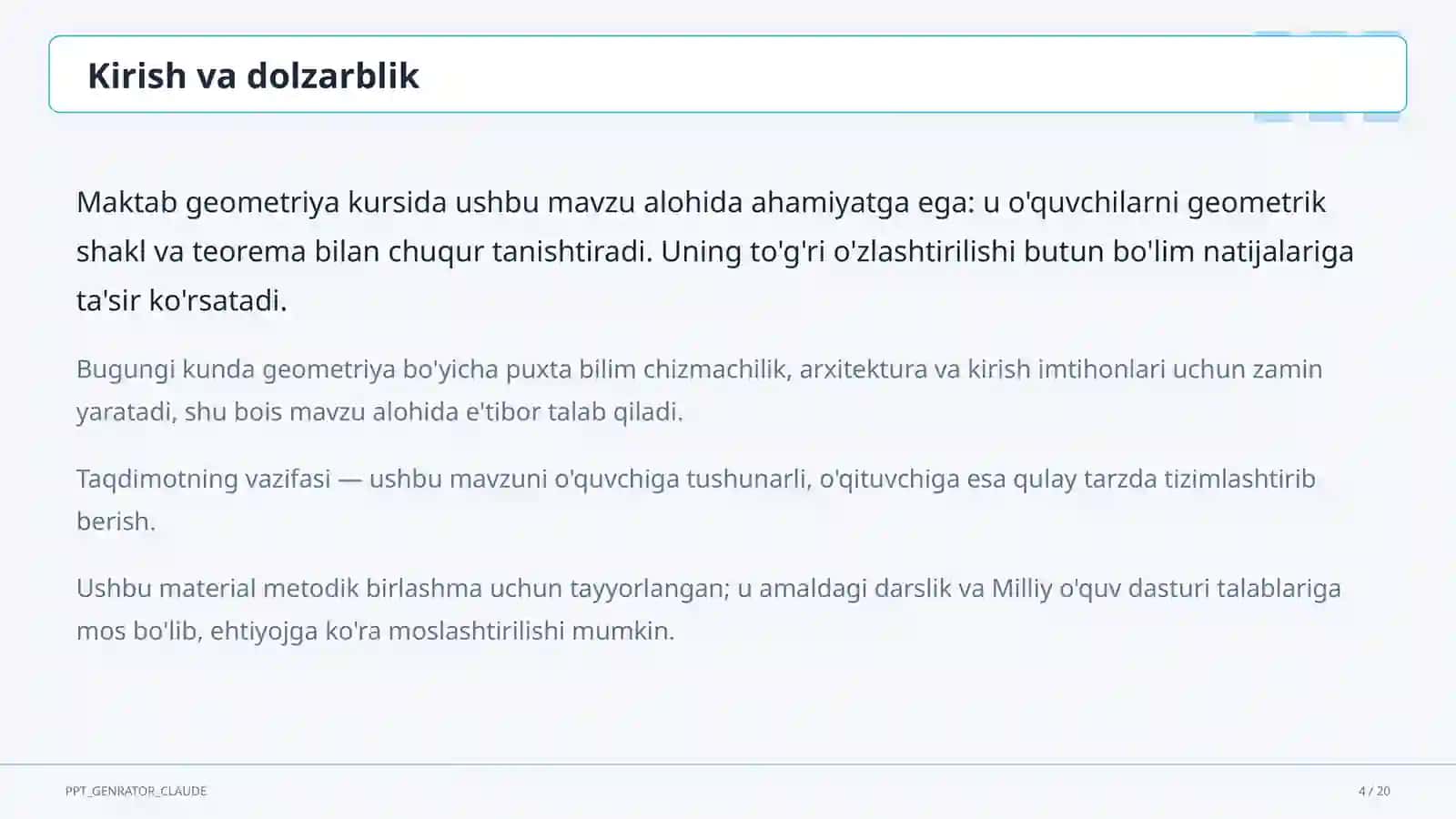 Fazoda perpendikulyarlik: uch perpendikulyar teoremasi (10-sinf) 4