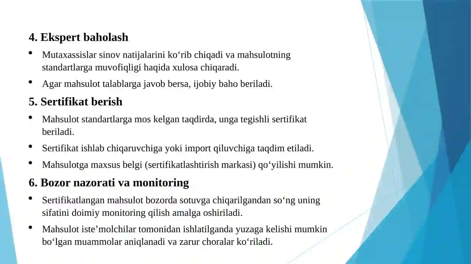 Mahsulotsifatiniattestatsiyalash davlattizimi 4