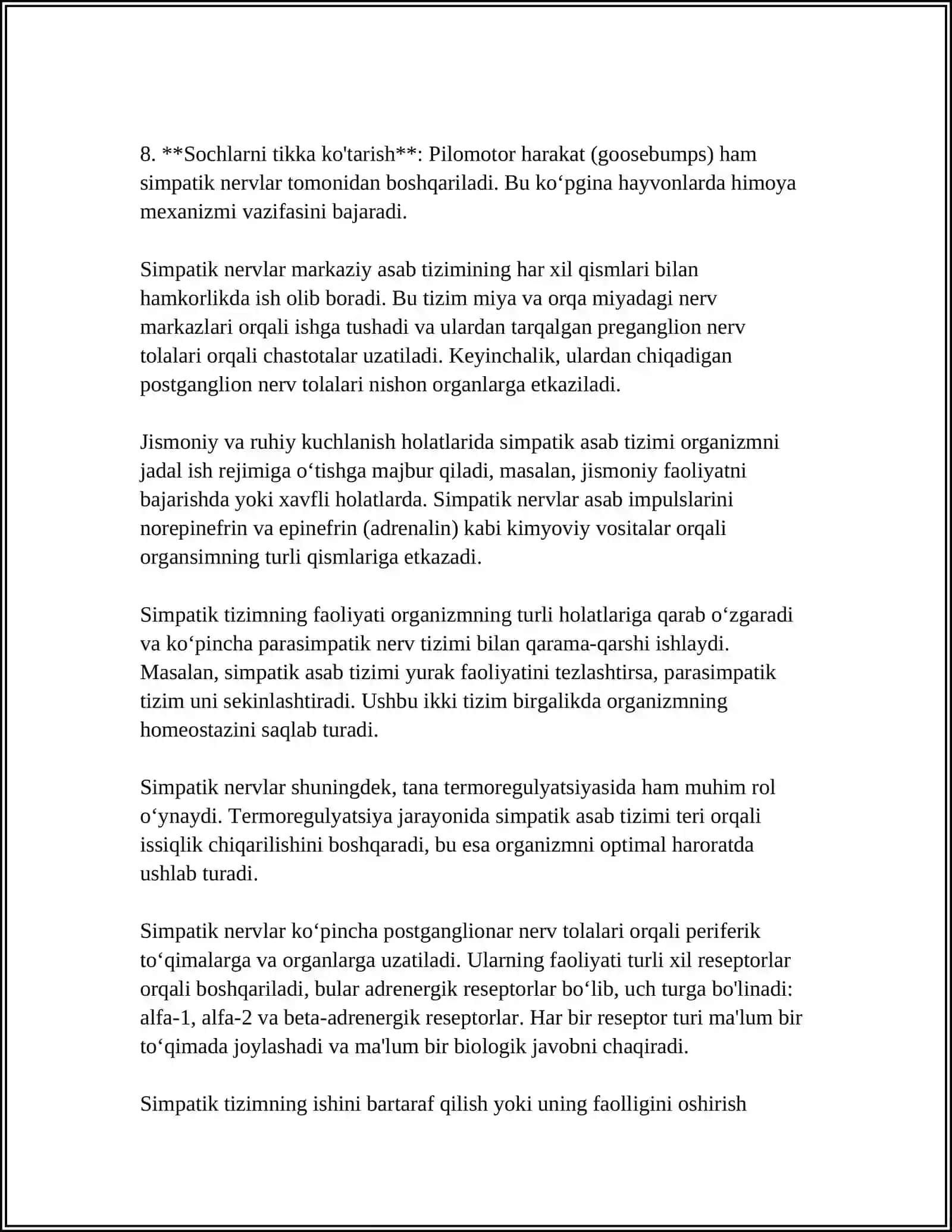 SIMPATIK VA PARASIMPATIK NERVLAR 4