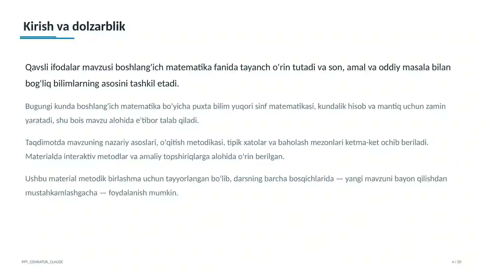 Qavsli ifodalar (2-sinf) 4