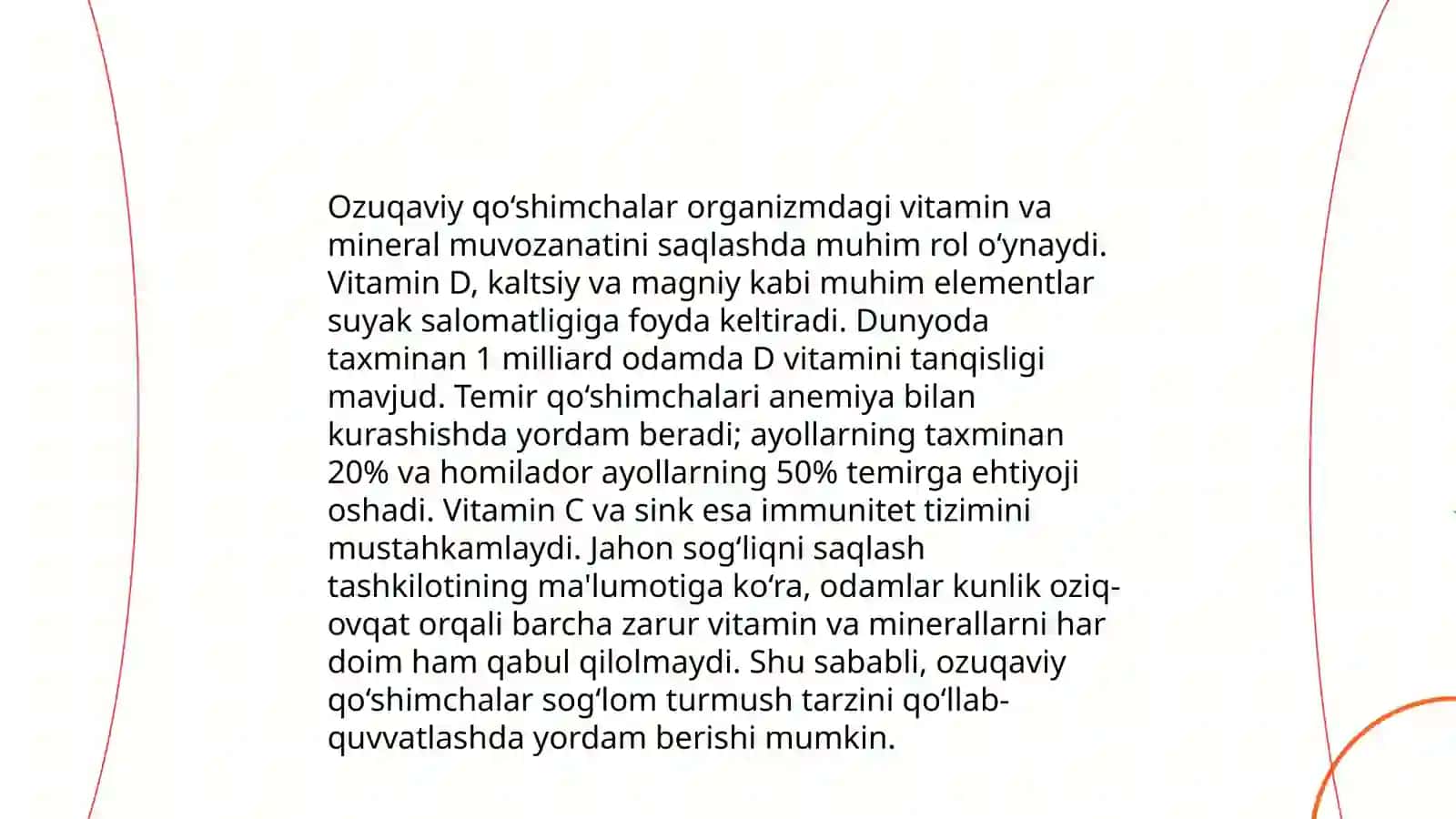 Ozuqaviy qo'shimchalar ta'sirini fiziologik baholash 4