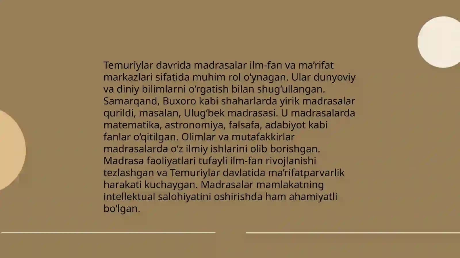Temuriylar davrida ta'lim tarbiya 4