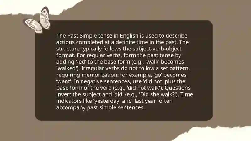 Past simple 4