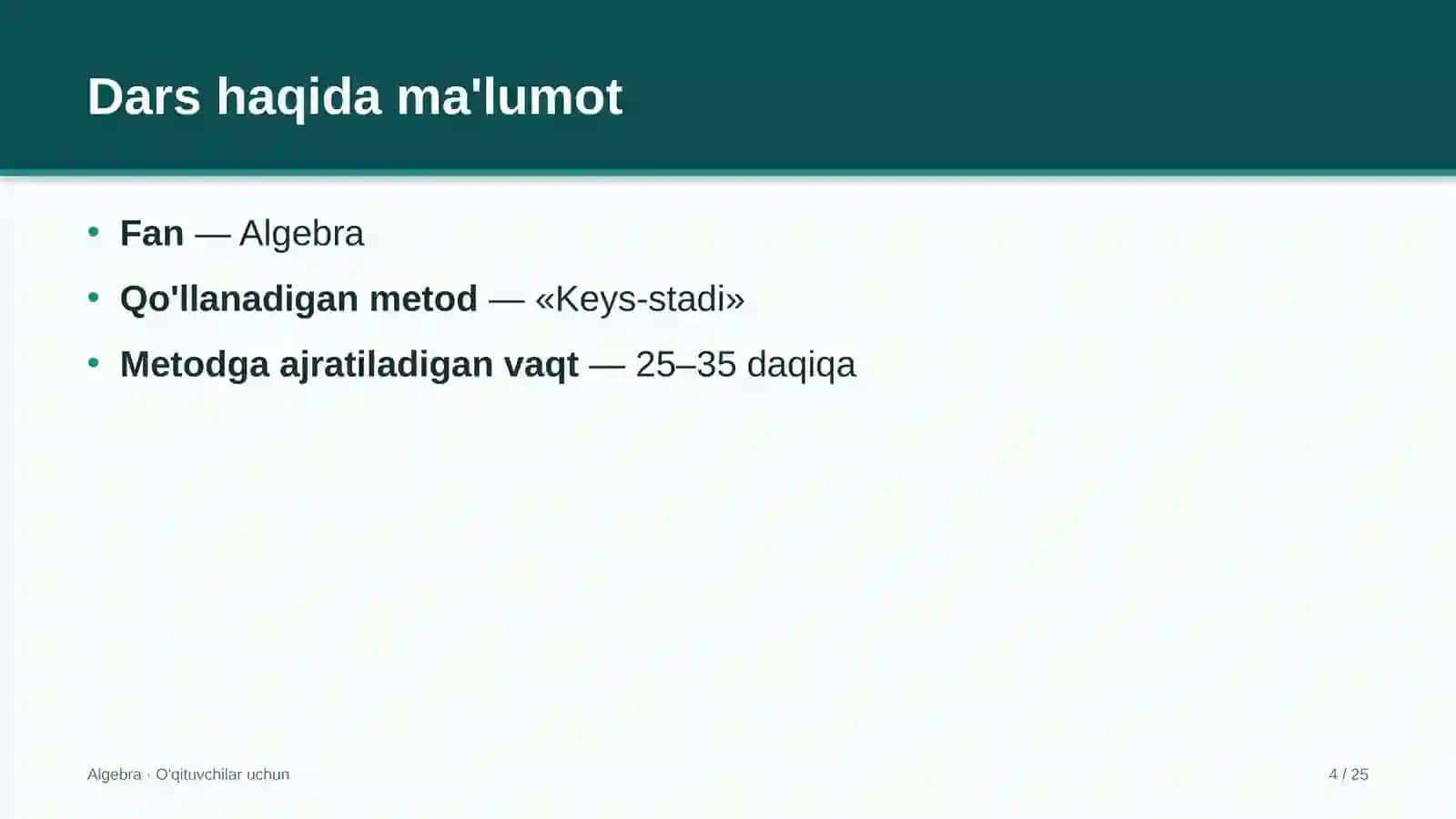 algebra darslarida keys stadi metodidan foydalanish 3138 4