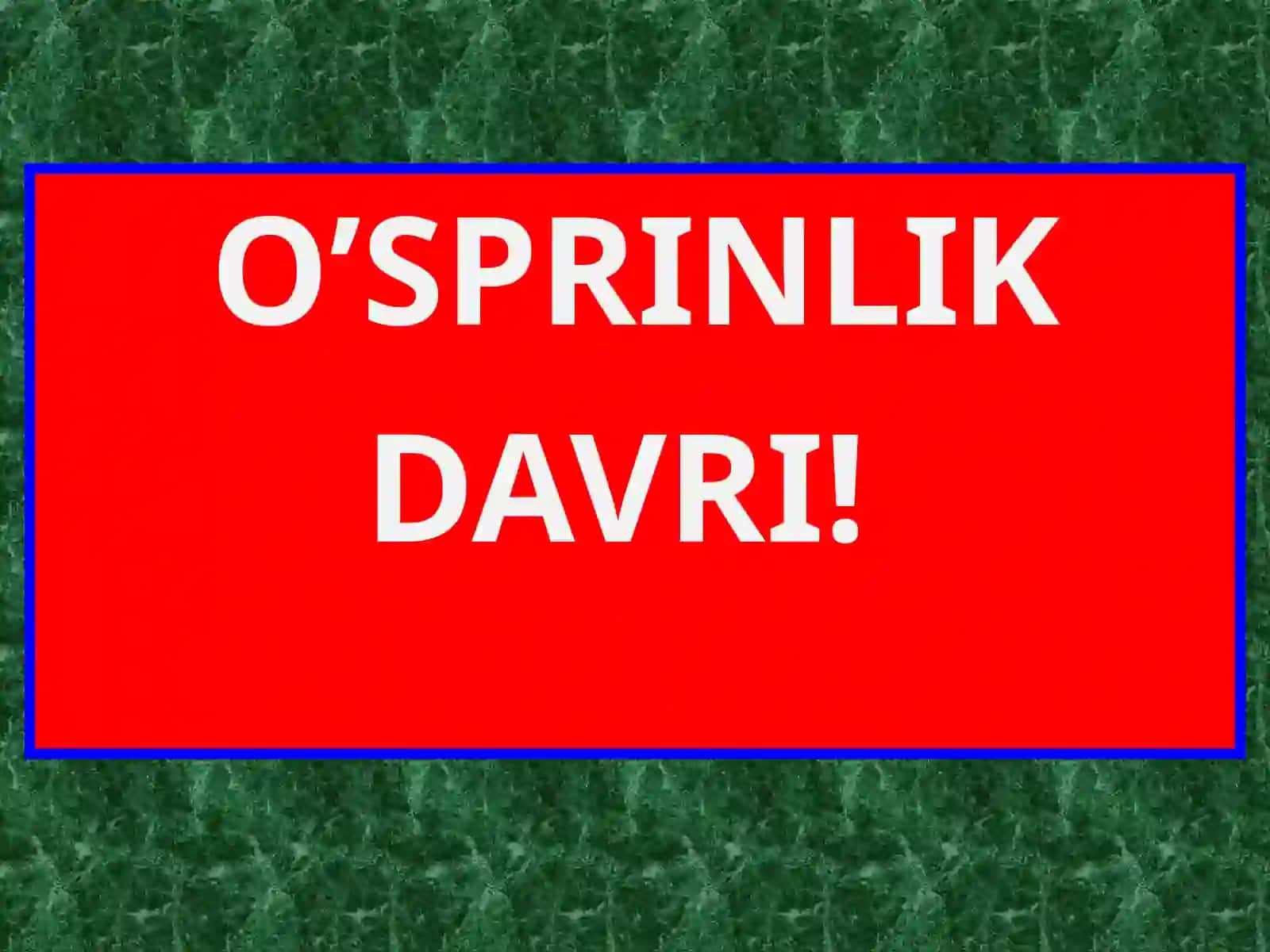 O’spirin psixologiyasi 4