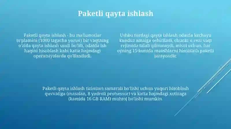 Qayta ishlash turlari 4