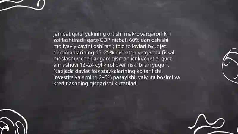 Ichki va tashqi davlat qarzining o'zaro bog'liqligi 4