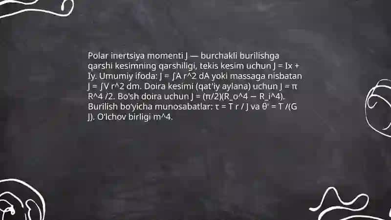 Buralishga xisoblash 4