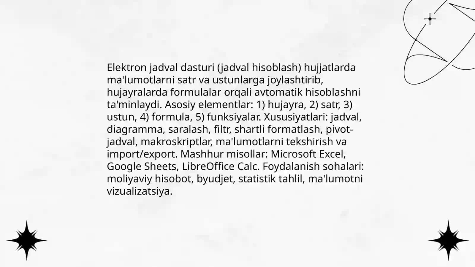 Oficce dasturiy paketi tarkibi 4