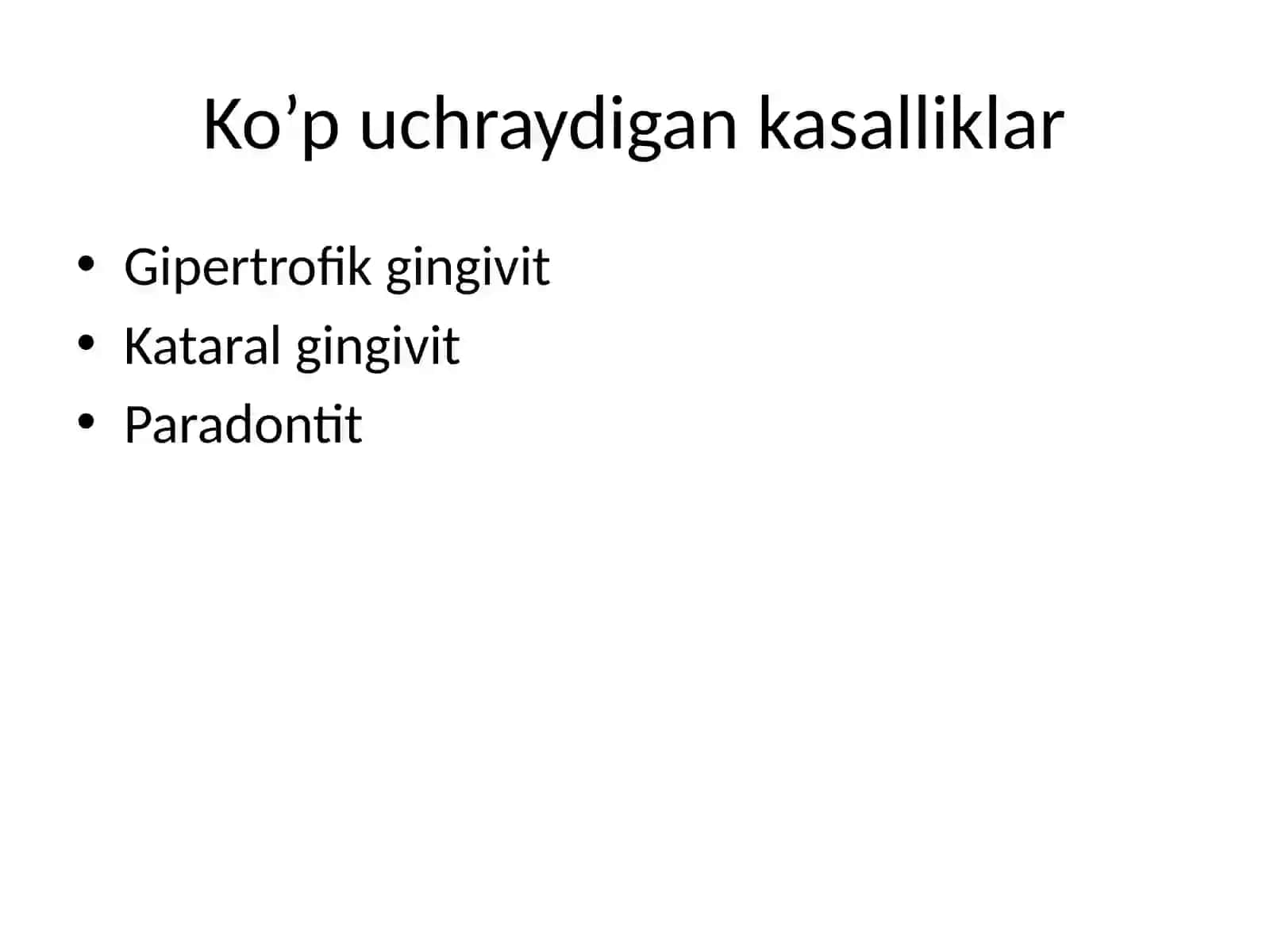 Bolalarda pubertat va pubertat oldi davri paradont kasalliklari 4