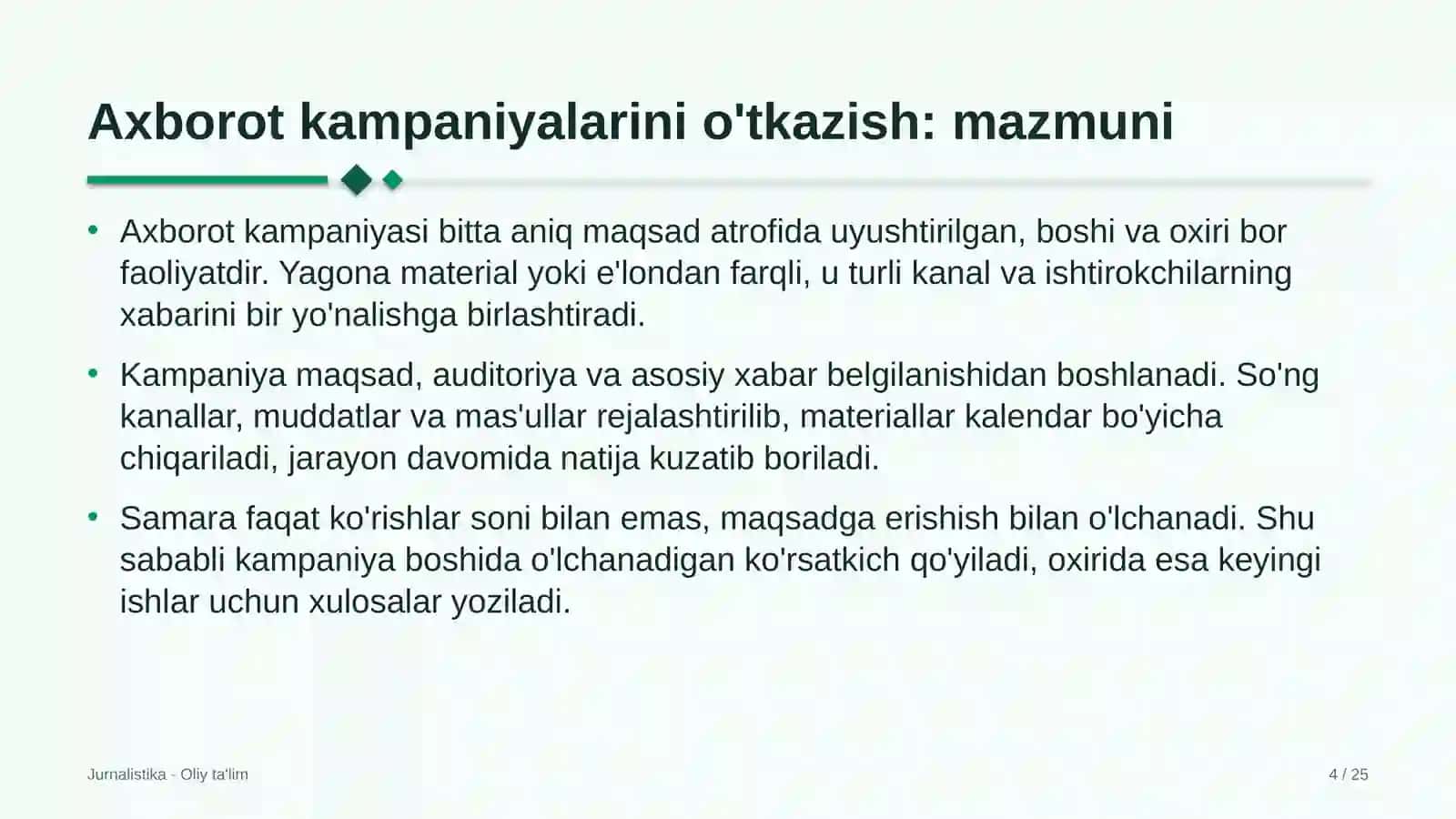 tibbiyot oliy ta'lim muassasalarida axborot kampaniyalarini o'tkazish 2310 4
