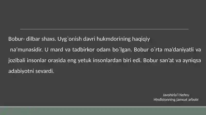 Bobur-jahone’tirofida 4