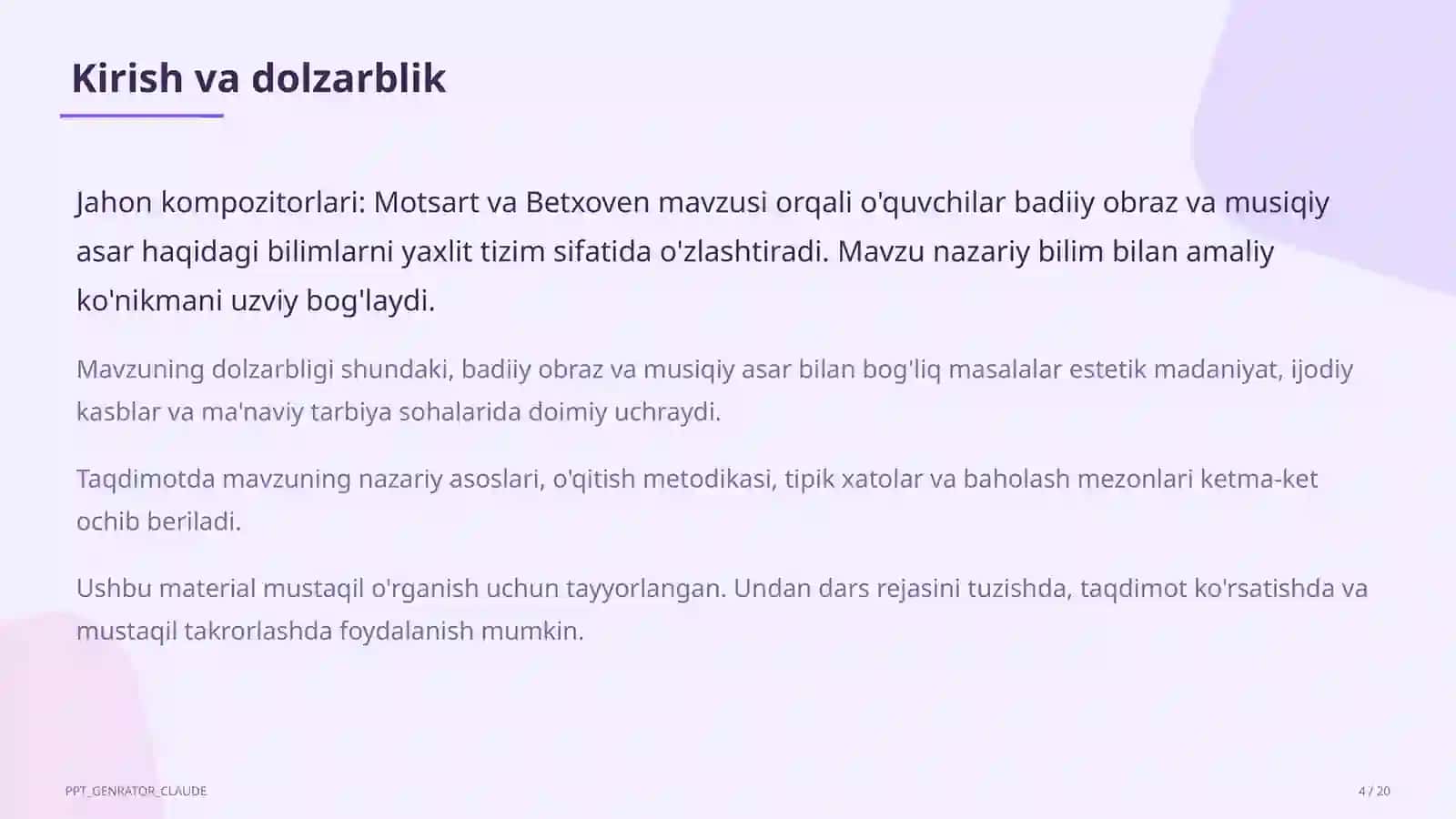 Tasviriy san'at va musiqa (1–7) 4