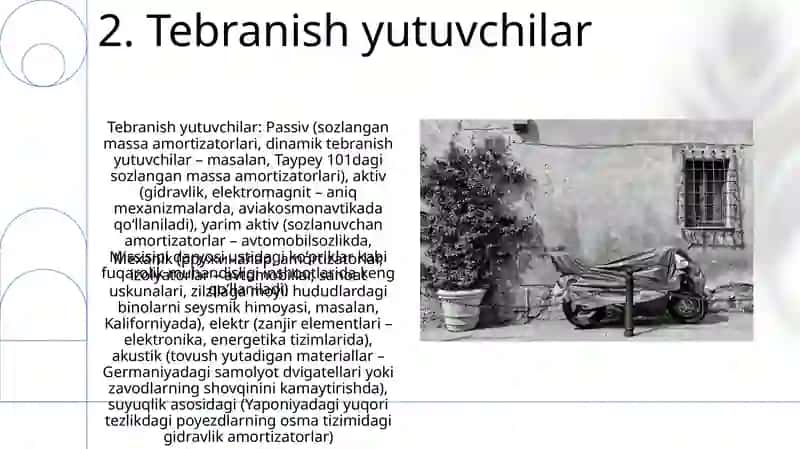 Tebratsiya izolyatsiya tizimlarining klassifikatsiyasi 4