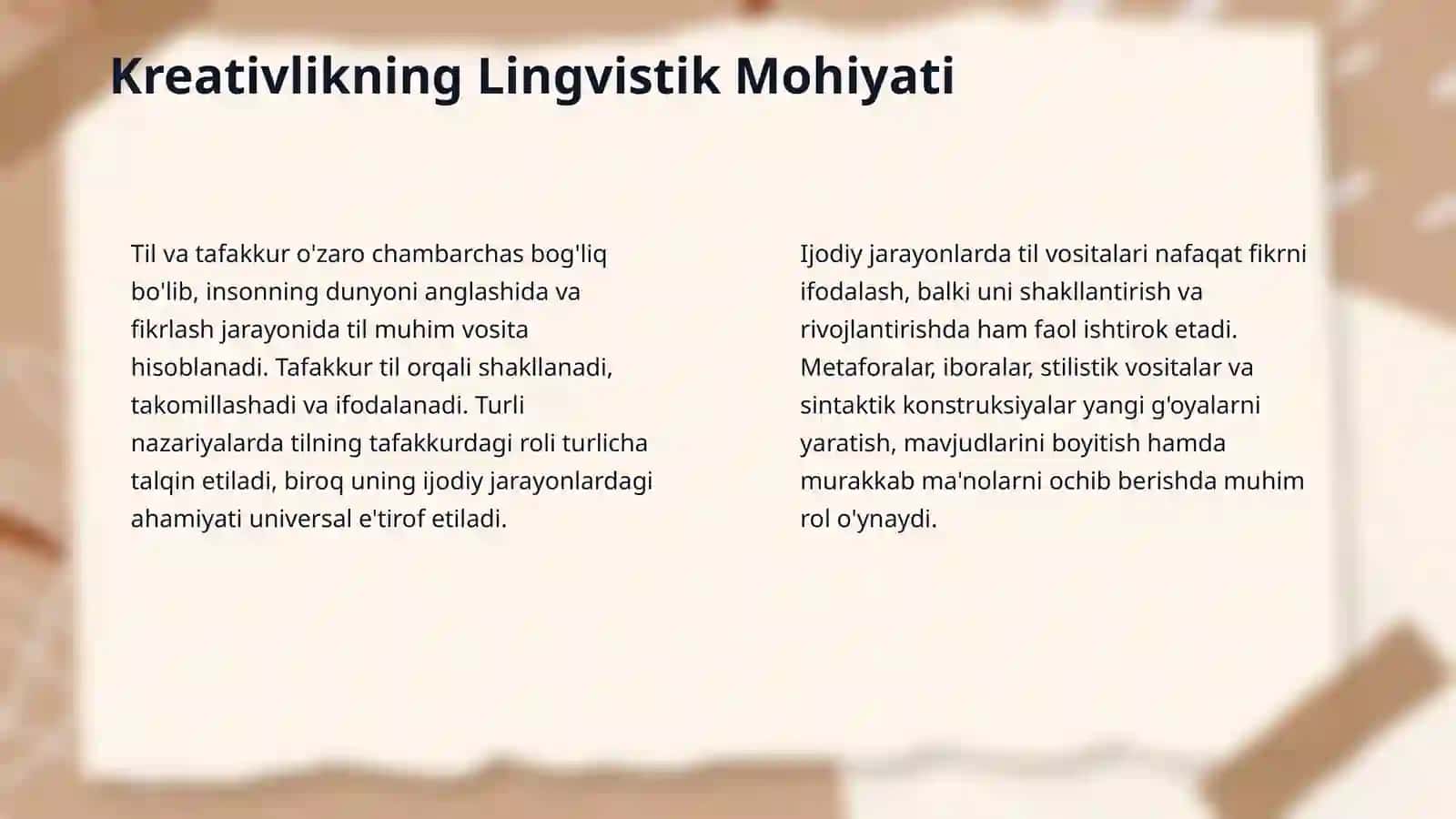 Ona tilidan kreativlik fani maqsadi va vazifalari 4